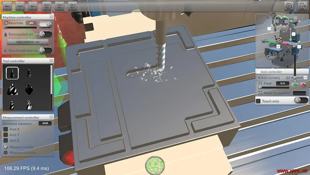 铣削机模拟器(Milling machine 3D)物理机械模拟游戏|下载